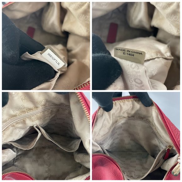 Michael Kors Red Pebbled Leather Hobo/Handbag - Picture 13 of 15